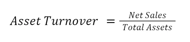 Asset turnover ratio formula calculation example