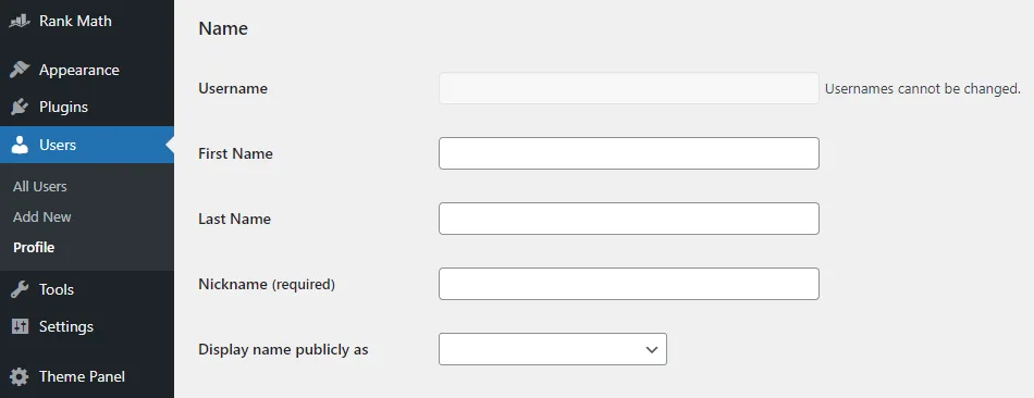 Change WordPress username admin forgot