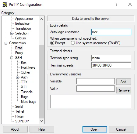 SSH DigitalOcean Droplet Terminal with PUTTY
